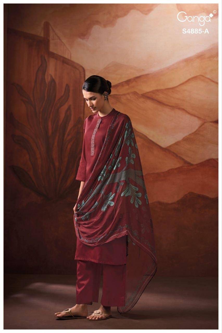 LVESSA 4885 By Ganga Fashion Stylish Beautiful Colourful Cotton Dresses At Wholesale Price